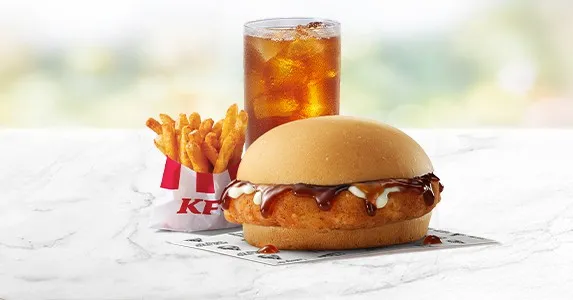 Teriyaki Chicken Burger Combo_Image_kfcmenuph.info